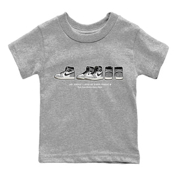 Jordan 1 White Cement Sneaker Match Tees Sneaker Prelude Sneaker Tees Jordan 1 White Cement Sneaker Release Tees Kids Shirts