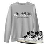 Jordan 1 White Cement Sneaker Match Tees Sneaker Prelude Sneaker Tees Jordan 1 White Cement Sneaker Release Tees Unisex Shirts