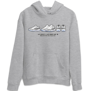 Air Jordan 11 White Cement Sneaker Match Tees Sneaker Prelude Sneaker Tees Air Jordan 11 Cement Grey Sneaker Release Tees Unisex Shirts Heather Grey 2