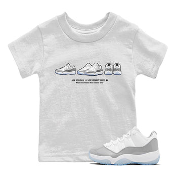 Air Jordan 11 White Cement Sneaker Match Tees Sneaker Prelude Sneaker Tees Air Jordan 11 Cement Grey Sneaker Release Tees Kids Shirts White 1