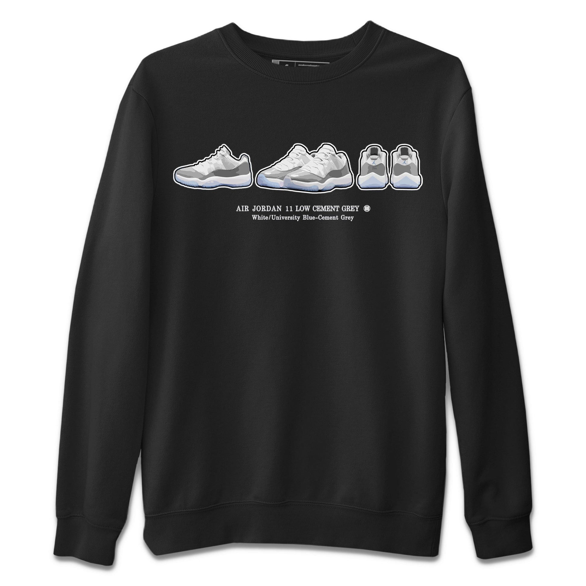 Air Jordan 11 White Cement Sneaker Match Tees Sneaker Prelude Sneaker Tees Air Jordan 11 Cement Grey Sneaker Release Tees Unisex Shirts Black 2