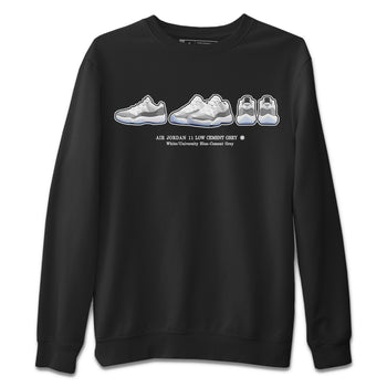 Air Jordan 11 White Cement Sneaker Match Tees Sneaker Prelude Sneaker Tees Air Jordan 11 Cement Grey Sneaker Release Tees Unisex Shirts Black 2
