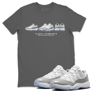 Air Jordan 11 White Cement Sneaker Match Tees Sneaker Prelude Sneaker Tees Air Jordan 11 Cement Grey Sneaker Release Tees Unisex Shirts Cool Grey 1