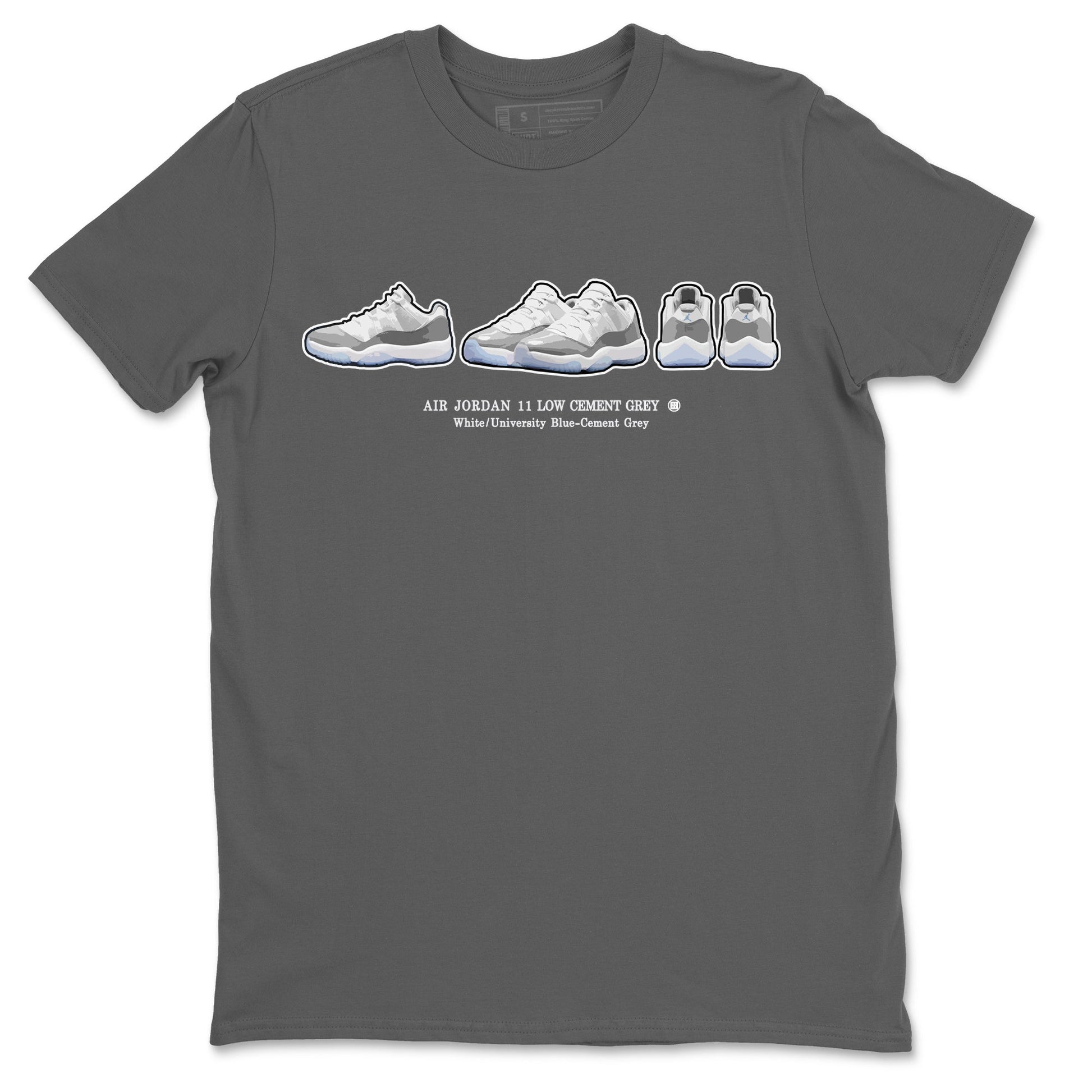 Air Jordan 11 White Cement Sneaker Match Tees Sneaker Prelude Sneaker Tees Air Jordan 11 Cement Grey Sneaker Release Tees Unisex Shirts Cool Grey 2