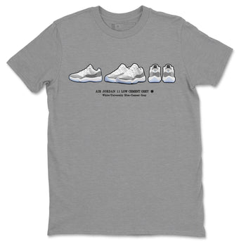Air Jordan 11 White Cement Sneaker Match Tees Sneaker Prelude Sneaker Tees Air Jordan 11 Cement Grey Sneaker Release Tees Unisex Shirts Heather Grey 2