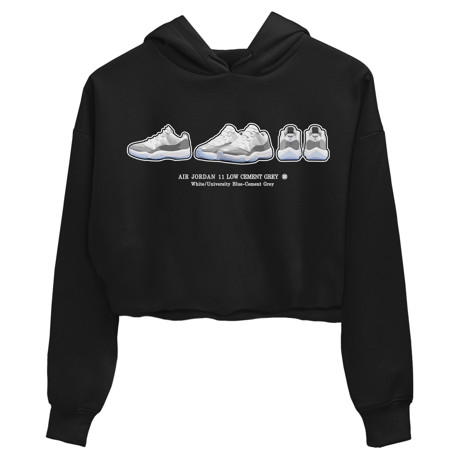 Air Jordan 11 White Cement Sneaker Match Tees Sneaker Prelude Sneaker Tees Air Jordan 11 Cement Grey Sneaker Release Tees Women's Shirts Black 2
