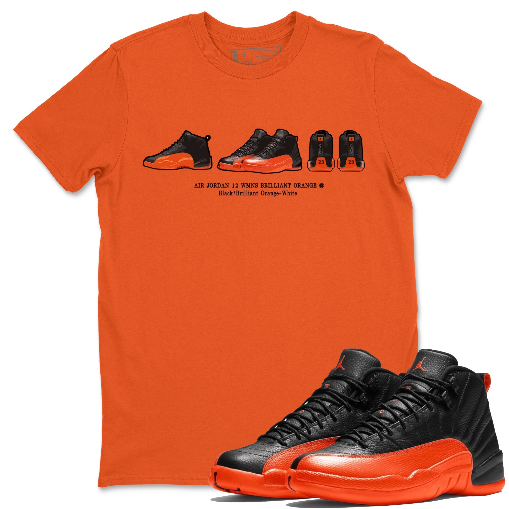 Orange and sales black jordan shirt