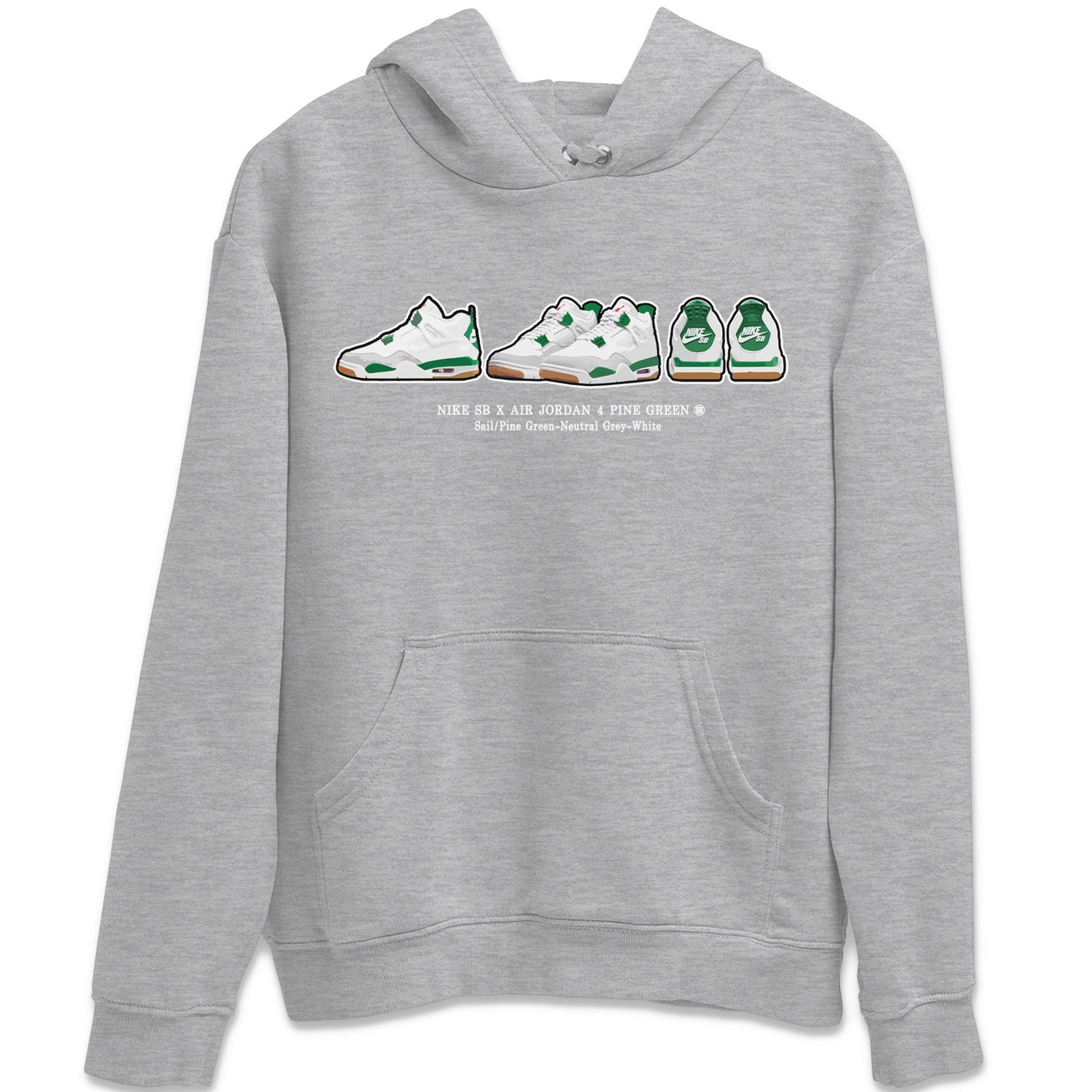 Air Jordan 4 Pine Green Sneaker Match Tees Sneaker Prelude Sneaker Tees Nike SB Air Jordan 4 Pine Green Sneaker Release Tees Unisex Shirts Heather Grey 2