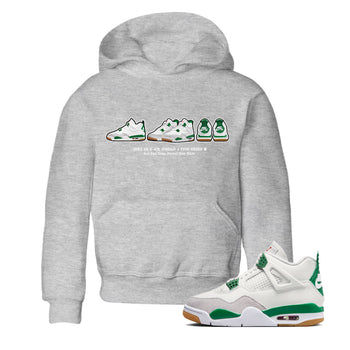 Air Jordan 4 Pine Green Sneaker Match Tees Sneaker Prelude Sneaker Tees Nike SB Air Jordan 4 Pine Green Sneaker Release Tees Kids Shirts Heather Grey 1