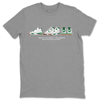Jordan 4 Pine Green SB Sneaker Match Tees Sneaker Prelude Sneaker Tees Nike SB Air Jordan 4 Pine Green Sneaker Tees Sneaker Release Shirts Unisex Shirts Heather Grey 2