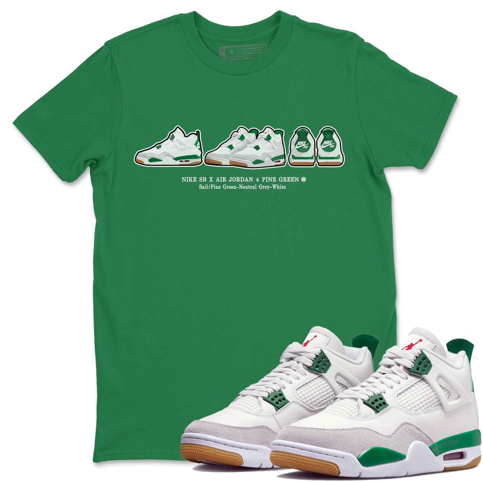 Air Jordan 4 Pine Green Sneaker Prelude Crew Neck Sneaker Tees Nike SB Air Jordan 4 Pine Green Sneaker T-Shirts Washing and Care Tip