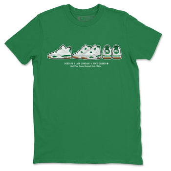 Jordan 4 Pine Green SB Sneaker Match Tees Sneaker Prelude Sneaker Tees Nike SB Air Jordan 4 Pine Green Sneaker Tees Sneaker Release Shirts Unisex Shirts Kelly Green 2