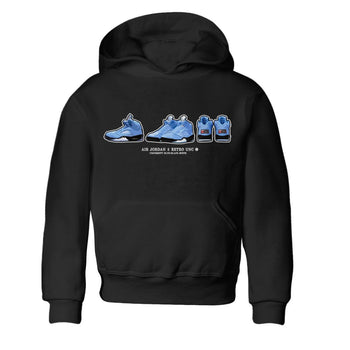 Jordan 5 UNC Jordan Shirts Sneaker Prelude Sneaker Tees Air Jordan 5 Retro UNC Sneaker Release Tees Kids Shirts Black 2