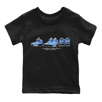Jordan 5 UNC Jordan Shirts Sneaker Prelude Sneaker Tees Air Jordan 5 Retro UNC Sneaker Release Tees Kids Shirts Black 2
