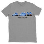 Jordan 5 UNC Jordan Shirts Sneaker Prelude Sneaker Tees Air Jordan 5 UNC SNRT Sneaker Tees Unisex Shirts Heather Grey 2