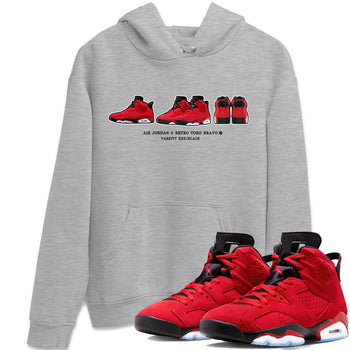 Air Jordan 6 Toro Bravo Sneaker Match Tees Sneaker Prelude Sneaker Tees Air Jordan 6 Toro Tees Unisex Shirts Heather Grey 1