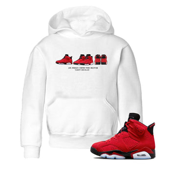Air Jordan 6 Toro Bravo Sneaker Match Tees Sneaker Prelude Sneaker Tees Air Jordan 6 Toro Tees Kids Shirts White 1