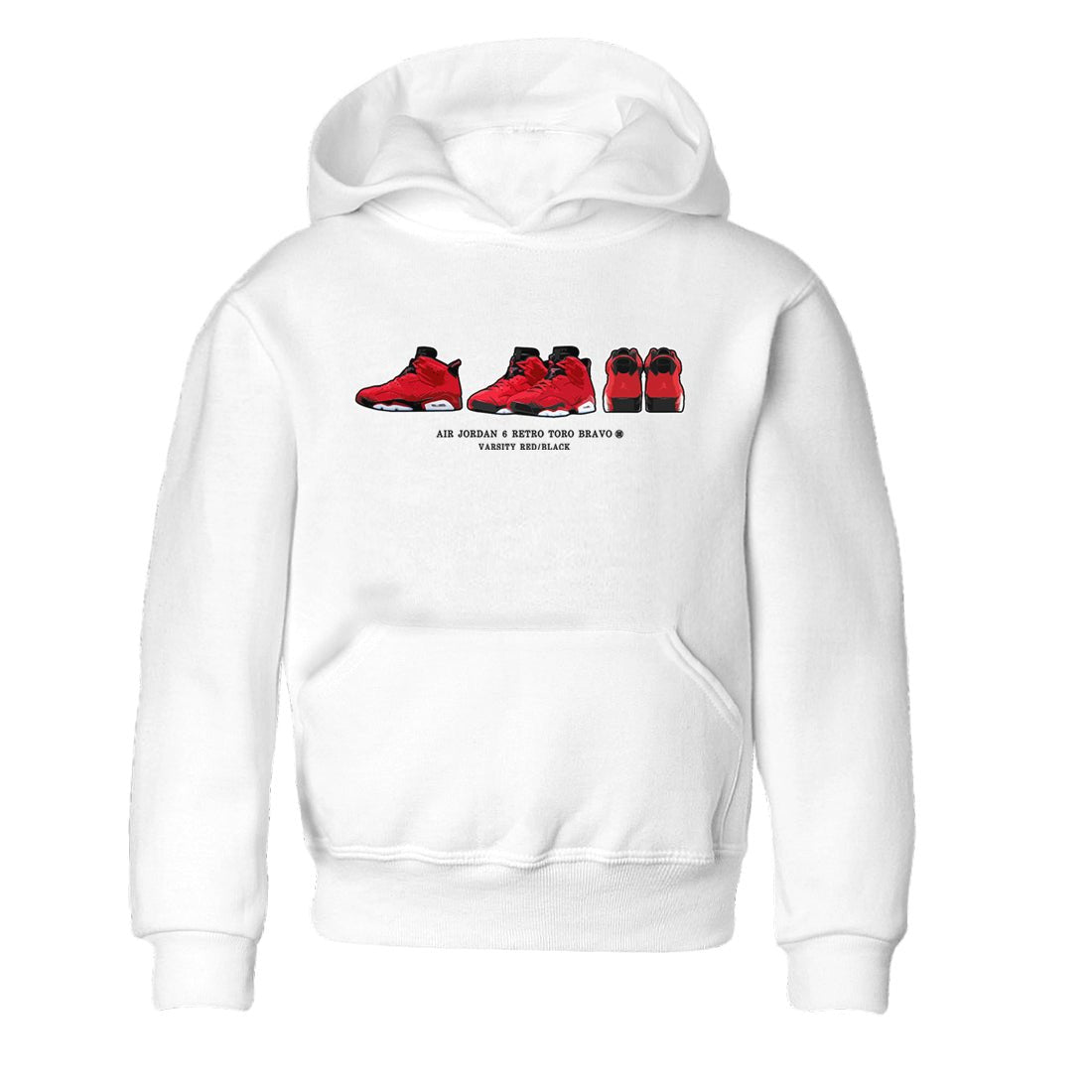 Air Jordan 6 Toro Bravo Sneaker Match Tees Sneaker Prelude Sneaker Tees Air Jordan 6 Toro Tees Kids Shirts White 2