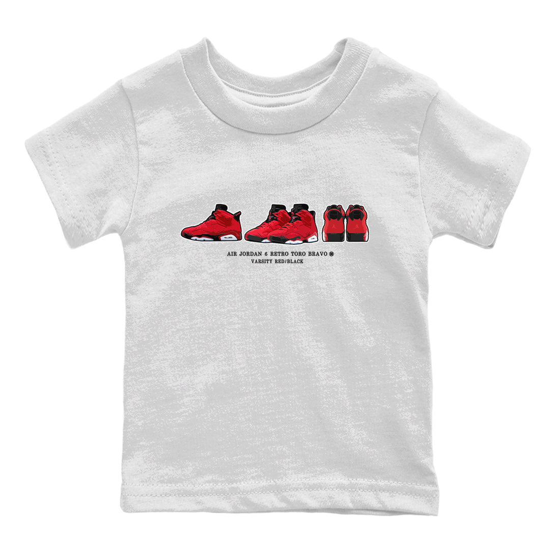 Air Jordan 6 Toro Bravo Sneaker Match Tees Sneaker Prelude Sneaker Tees Air Jordan 6 Toro Tees Kids Shirts White 2