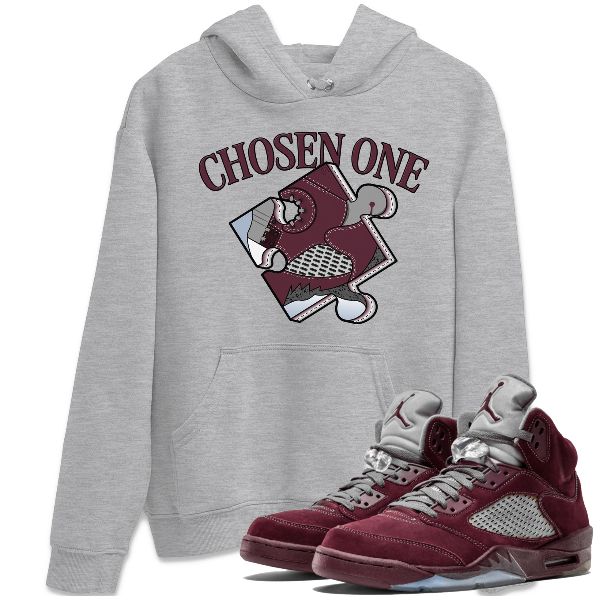 Jordan 5 Burgundy shirt to match jordans Sneaker Puzzle sneaker tees Crew Neck AJ5 Burgundy SNRT Sneaker Release Tees Unisex Casual Shirts Heather Grey 1 T-Shirt