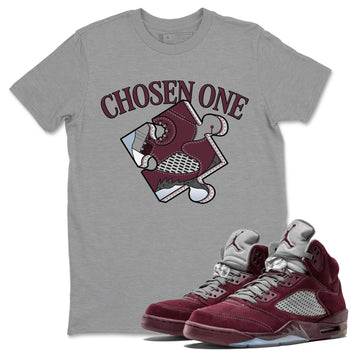 Jordan 5 Burgundy shirt to match jordans Sneaker Puzzle sneaker tees Crew Neck AJ5 Burgundy SNRT Sneaker Release Tees Unisex Casual Shirts Heather Grey 1 T-Shirt