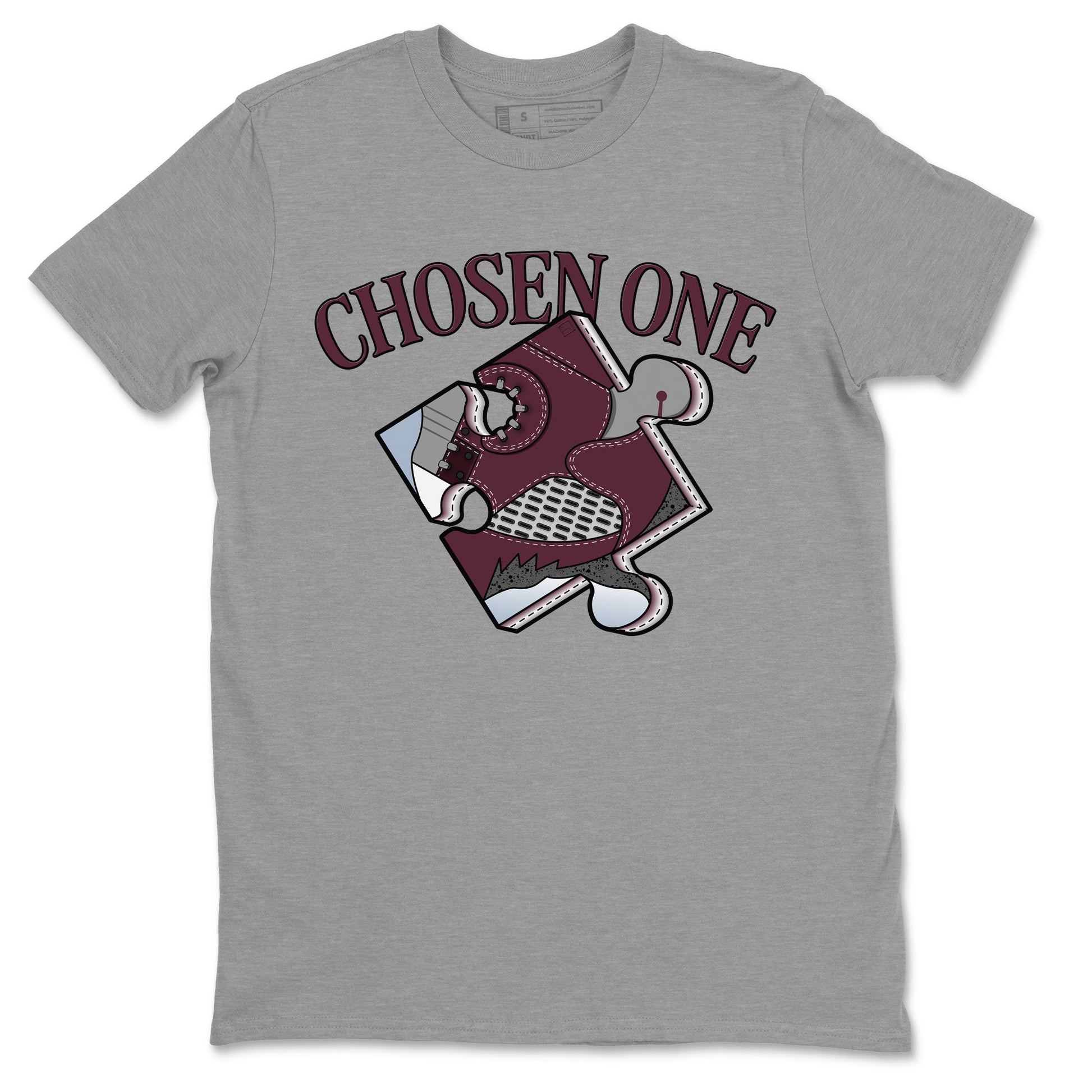 Jordan 5 Burgundy shirt to match jordans Sneaker Puzzle sneaker tees Crew Neck AJ5 Burgundy SNRT Sneaker Release Tees Unisex Casual Shirts Heather Grey 2 T-Shirt
