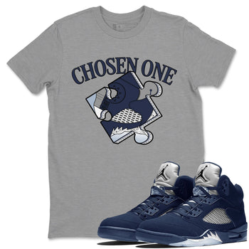 AJ5 Georgetown 5s Navy shirt to match jordans Sneaker Puzzle sneaker tees Crew Neck AJ5 Georgetown 5s Navy SNRT Sneaker Release Tees Unisex Casual Shirts Heather Grey 1 T-Shirt