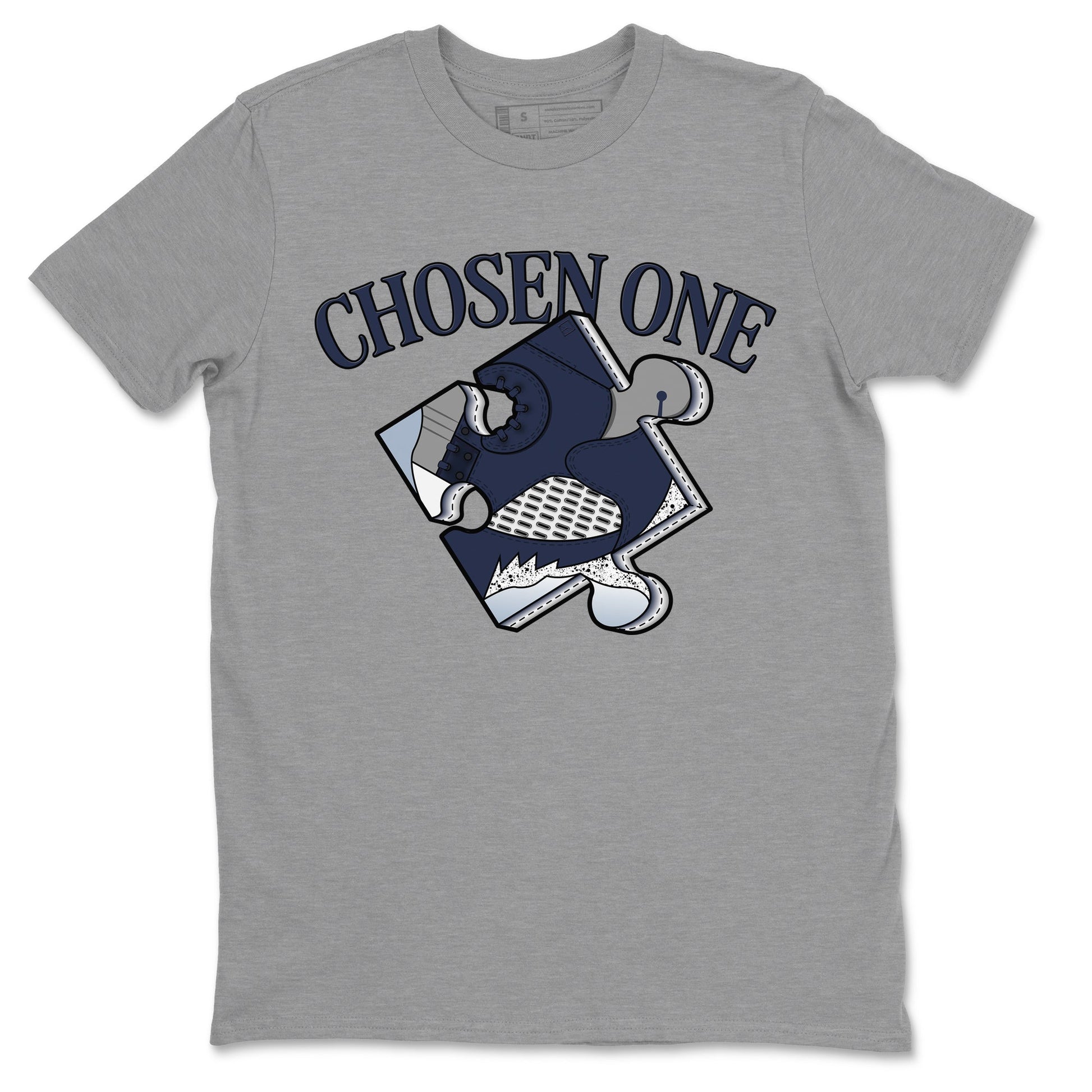 AJ5 Georgetown 5s Navy shirt to match jordans Sneaker Puzzle sneaker tees Crew Neck AJ5 Georgetown 5s Navy SNRT Sneaker Release Tees Unisex Casual Shirts Heather Grey 2 T-Shirt