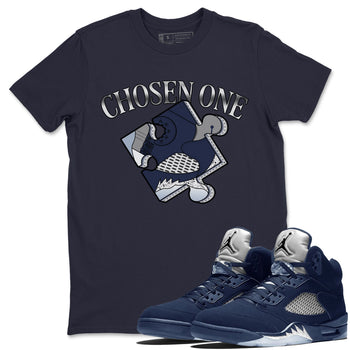 AJ5 Georgetown 5s Navy shirt to match jordans Sneaker Puzzle sneaker tees Crew Neck AJ5 Georgetown 5s Navy SNRT Sneaker Release Tees Unisex Casual Shirts Navy 1 T-Shirt