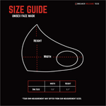 Air Jordan 3 Retro Midnight Navy Sneaker Matching Unisex Adult Premium Face Mask Bandana Print design Size Chart