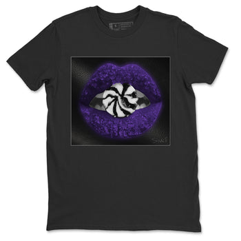 Jordan 1 Court Purple Sneaker Match Tees Lips Candy Sneaker Tees Jordan 1 Court Purple Sneaker Release Tees Unisex Shirts