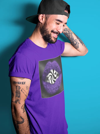 Jordan 1 Court Purple Sneaker Match Tees Lips Candy Sneaker Tees Jordan 1 Court Purple Sneaker Release Tees Unisex Shirts