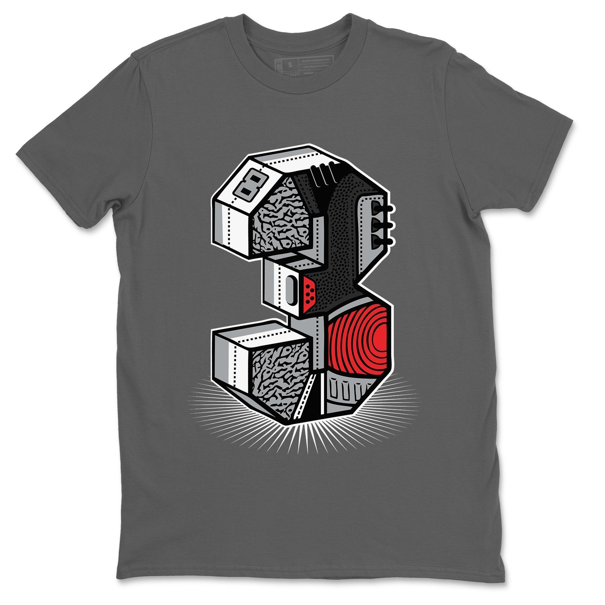 Jordan 3 Black Cement Sneaker Match Tees Three Statue Sneaker Tees Jordan 3 Black Cement Sneaker Release Tees Unisex Shirts