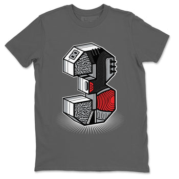 Jordan 3 Black Cement Sneaker Match Tees Three Statue Sneaker Tees Jordan 3 Black Cement Sneaker Release Tees Unisex Shirts