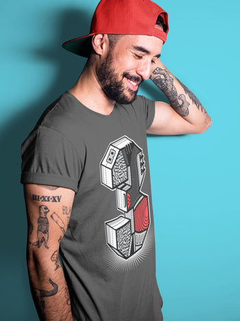 Jordan 3 Black Cement Sneaker Match Tees Three Statue Sneaker Tees Jordan 3 Black Cement Sneaker Release Tees Unisex Shirts