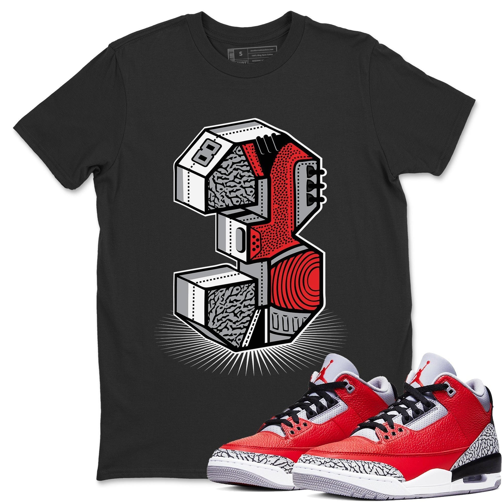 Jordan 3 Unite Sneaker Match Tees Three Statue Sneaker Tees Jordan 3 Unite Sneaker Release Tees Unisex Shirts