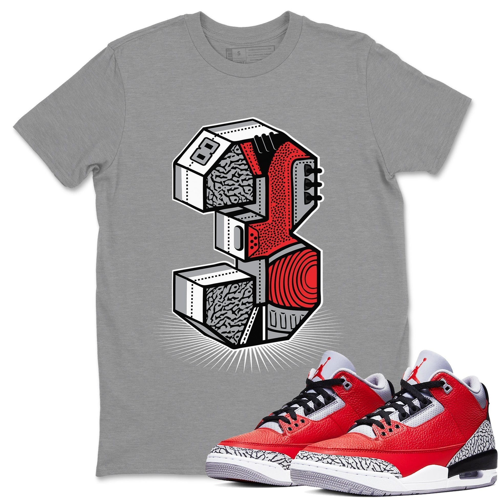 Jordan 3 Unite Sneaker Match Tees Three Statue Sneaker Tees Jordan 3 Unite Sneaker Release Tees Unisex Shirts