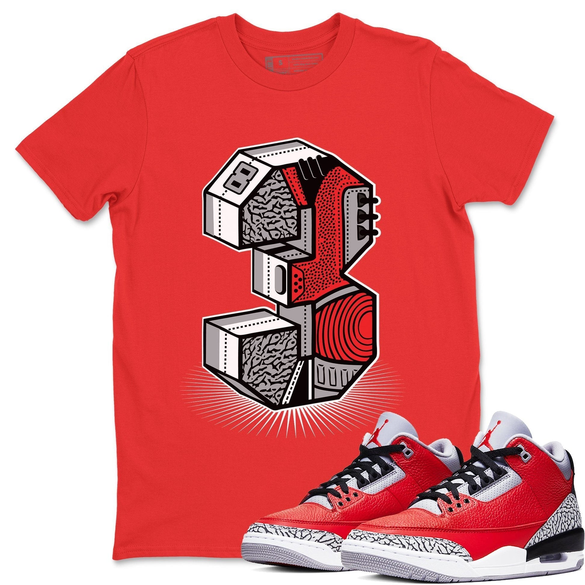 Jordan 3 Unite Sneaker Match Tees Three Statue Sneaker Tees Jordan 3 Unite Sneaker Release Tees Unisex Shirts