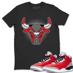 Jordan 3 Unite Sneaker Match Tees AJ3 Bull Head Sneaker Tees Jordan 3 Unite Sneaker Release Tees Unisex Shirts