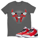 Jordan 3 Unite Sneaker Match Tees AJ3 Bull Head Sneaker Tees Jordan 3 Unite Sneaker Release Tees Unisex Shirts