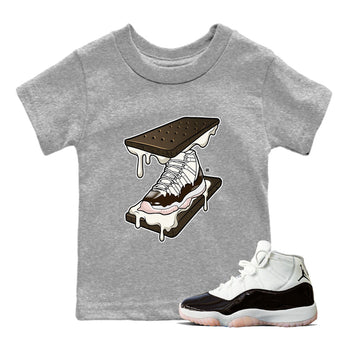 Air Jordan 11 Neapolitan shirt to match jordans Sneaker Sandwich special sneaker matching tees Jordan 11 WMNS Neapolitan SNRT sneaker tees Baby Toddler Heather Grey 1 T-Shirt