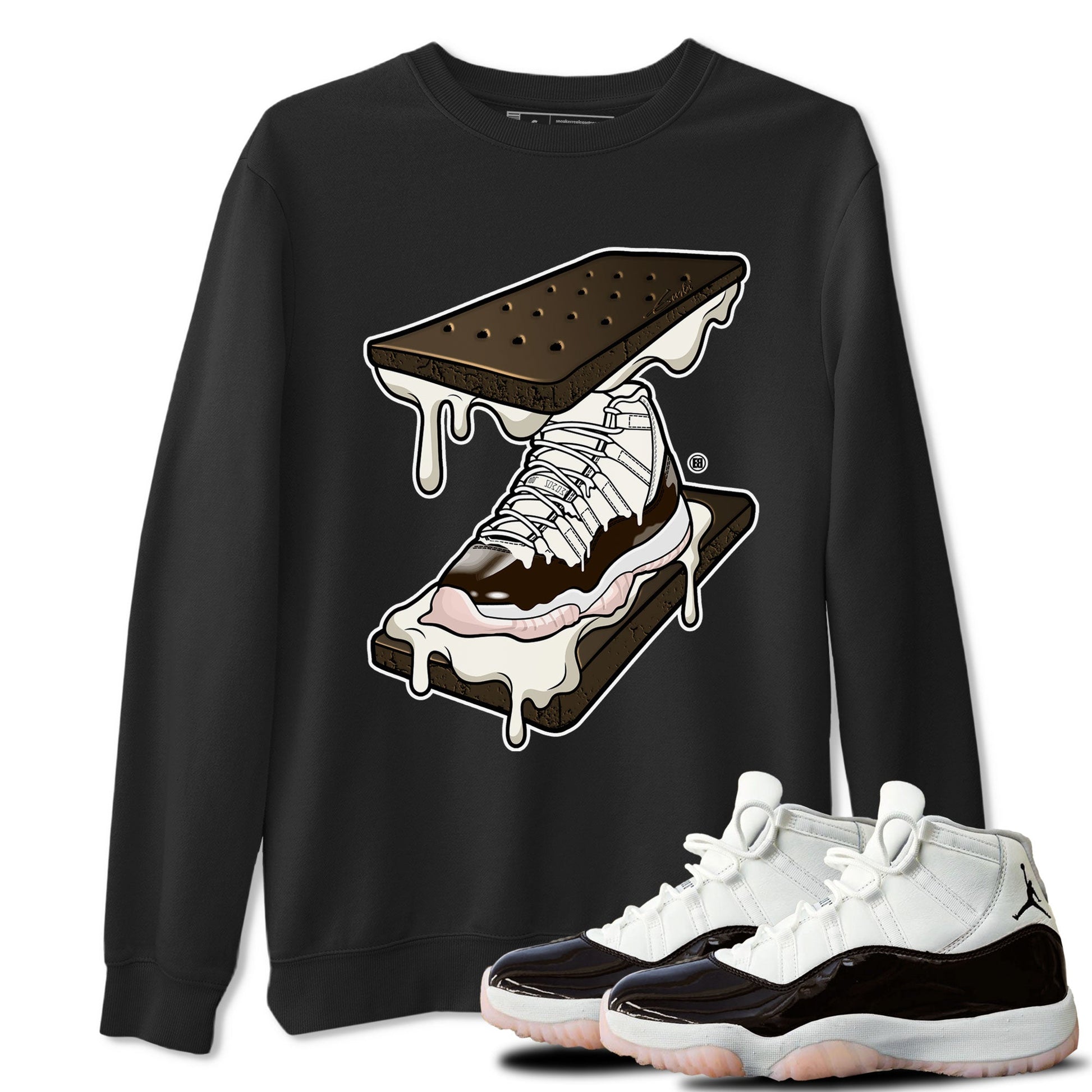 Air Jordan 11 Neapolitan shirt to match jordans Sneaker Sandwich special sneaker matching tees Jordan 11 WMNS Neapolitan SNRT sneaker tees Unisex Black 1 T-Shirt