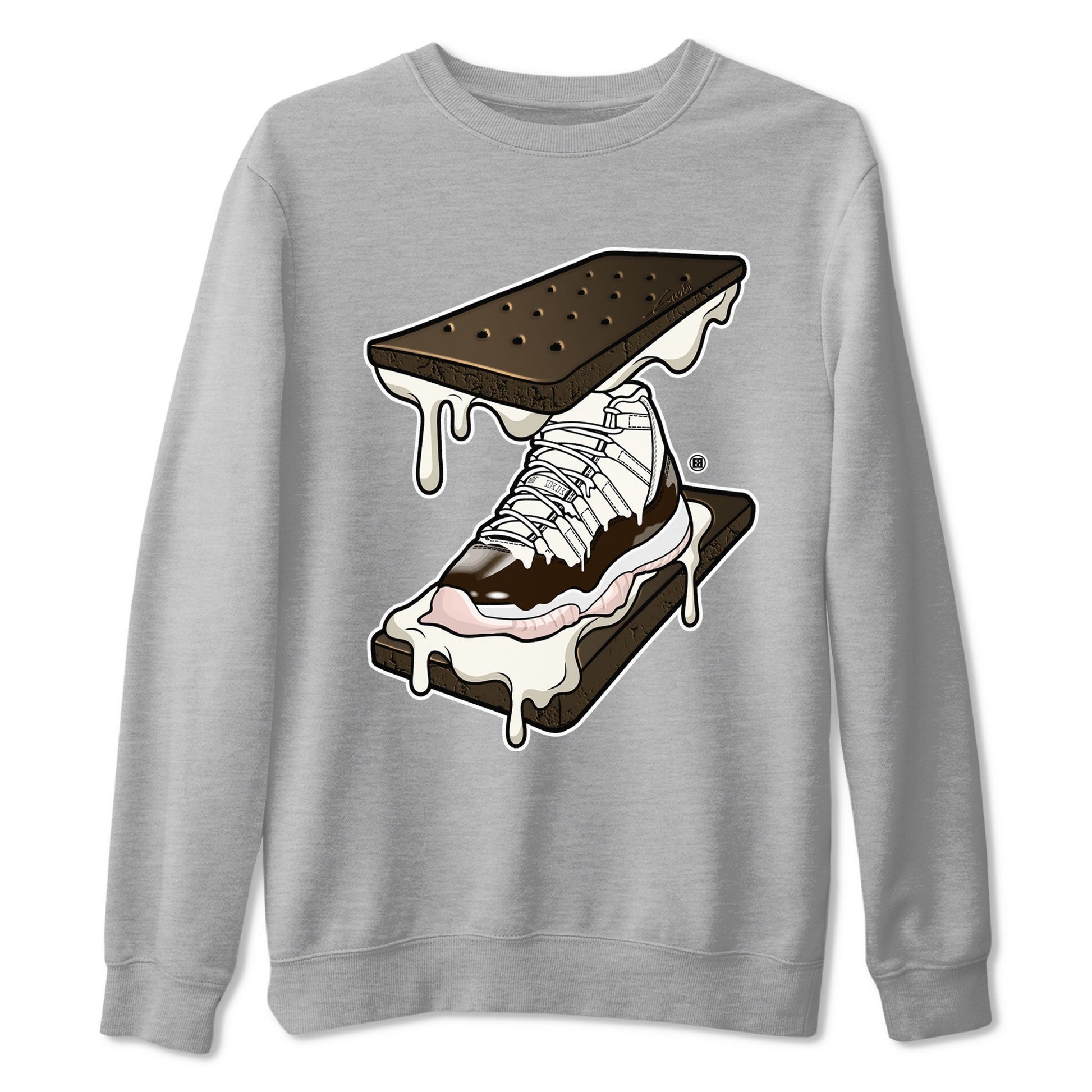 Air Jordan 11 Neapolitan shirt to match jordans Sneaker Sandwich special sneaker matching tees Jordan 11 WMNS Neapolitan SNRT sneaker tees Unisex Heather Grey 2 T-Shirt