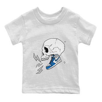 Jordan 1 True Blue Sneaker Match Tees Sneaker Skull Sneaker Tees Jordan 1 True Blue Sneaker Release Tees Kids Shirts