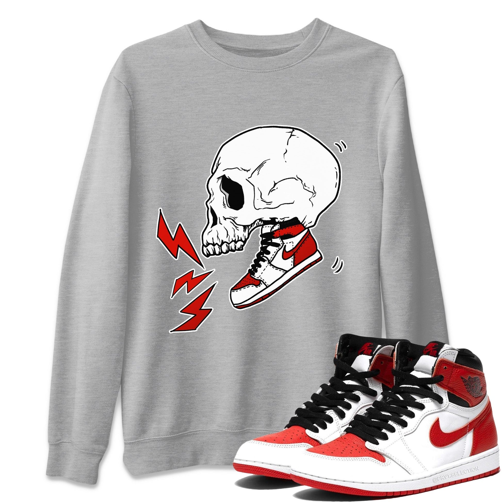 Jordan 1 Heritage Sneaker Match Tees Sneaker Skull Sneaker Tees Jordan 1 Heritage Sneaker Release Tees Unisex Shirts