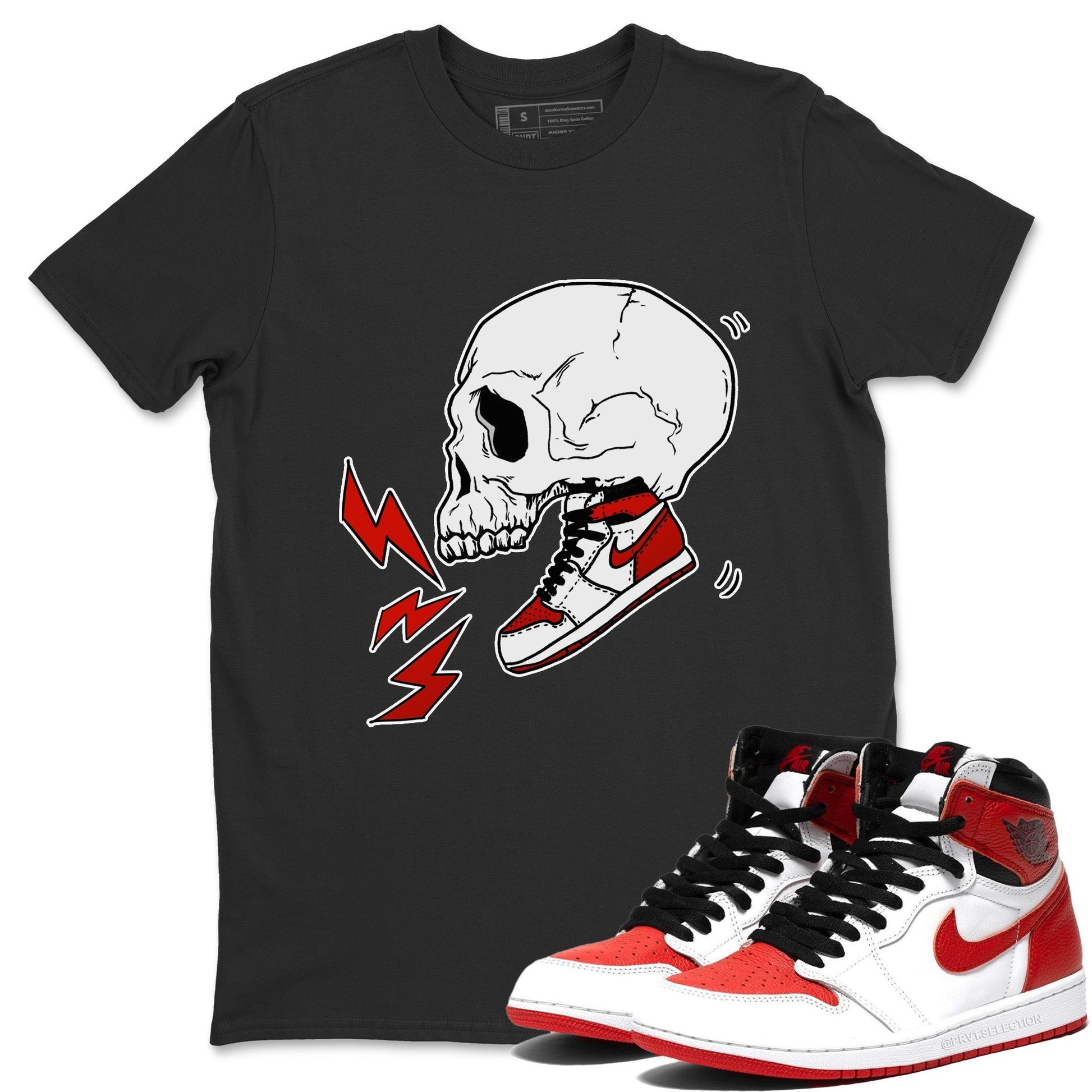 Jordan 1 Heritage Sneaker Match Tees Sneaker Skull Sneaker Tees Jordan 1 Heritage Sneaker Release Tees Unisex Shirts