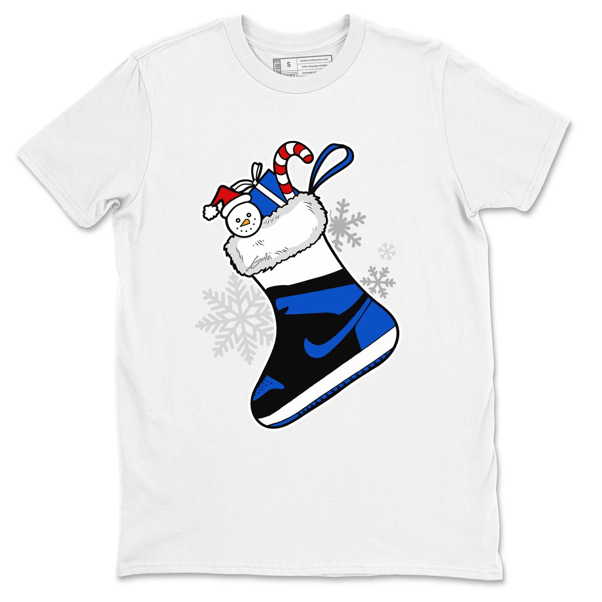 1s Royal Reimagined shirt to match jordans Sneaker Stocking sneaker match tees Air Jordan 1 Royal Reimagined SNRT Sneaker Release Tees Unisex White 2 T-Shirt