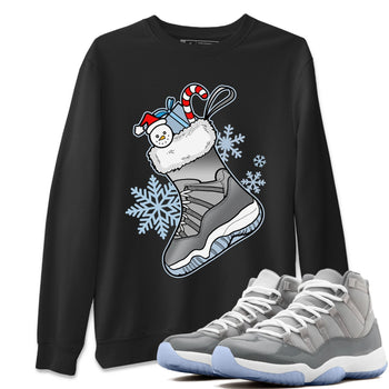 Jordan 11 Cool Grey Sneaker Match Tees Sneaker Stocking Sneaker Tees Jordan 11 Cool Grey Sneaker Release Tees Unisex Shirts