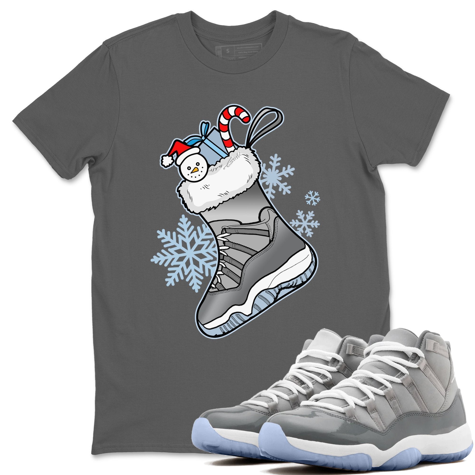 Jordan 11 Cool Grey Sneaker Match Tees Sneaker Stocking Sneaker Tees Jordan 11 Cool Grey Sneaker Release Tees Unisex Shirts