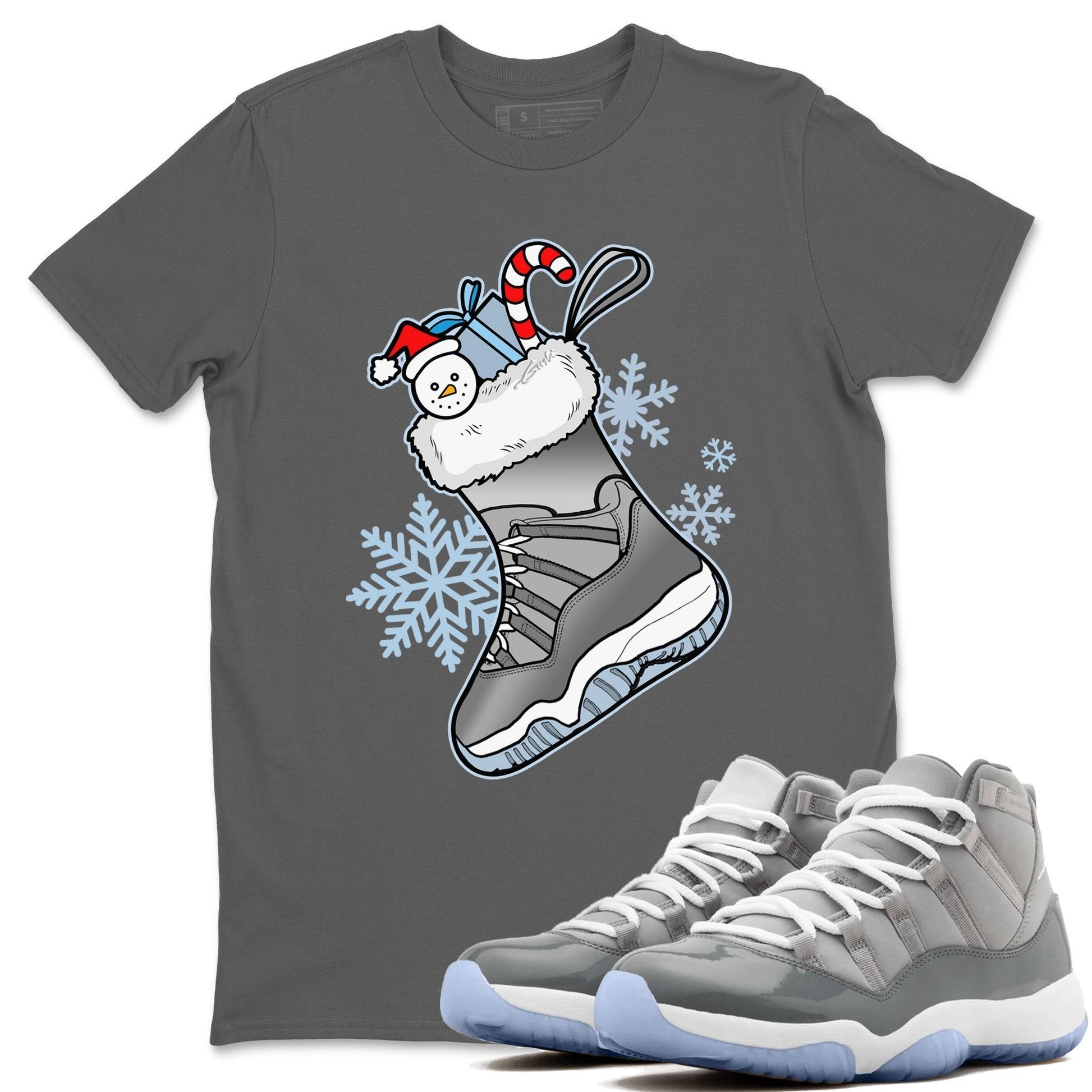 Jordan 11 Cool Grey Sneaker Match Tees Sneaker Stocking Sneaker Tees Jordan 11 Cool Grey Sneaker Release Tees Unisex Shirts